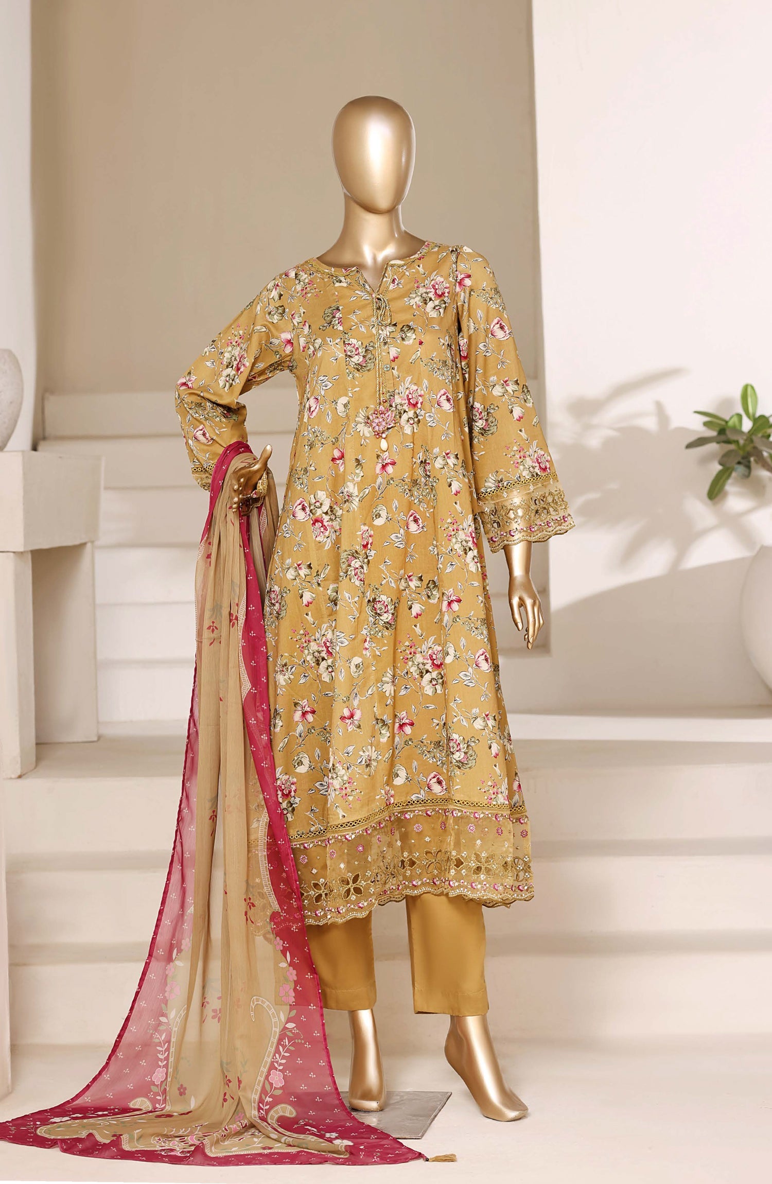 Sadabahar Flared Stitched Suit