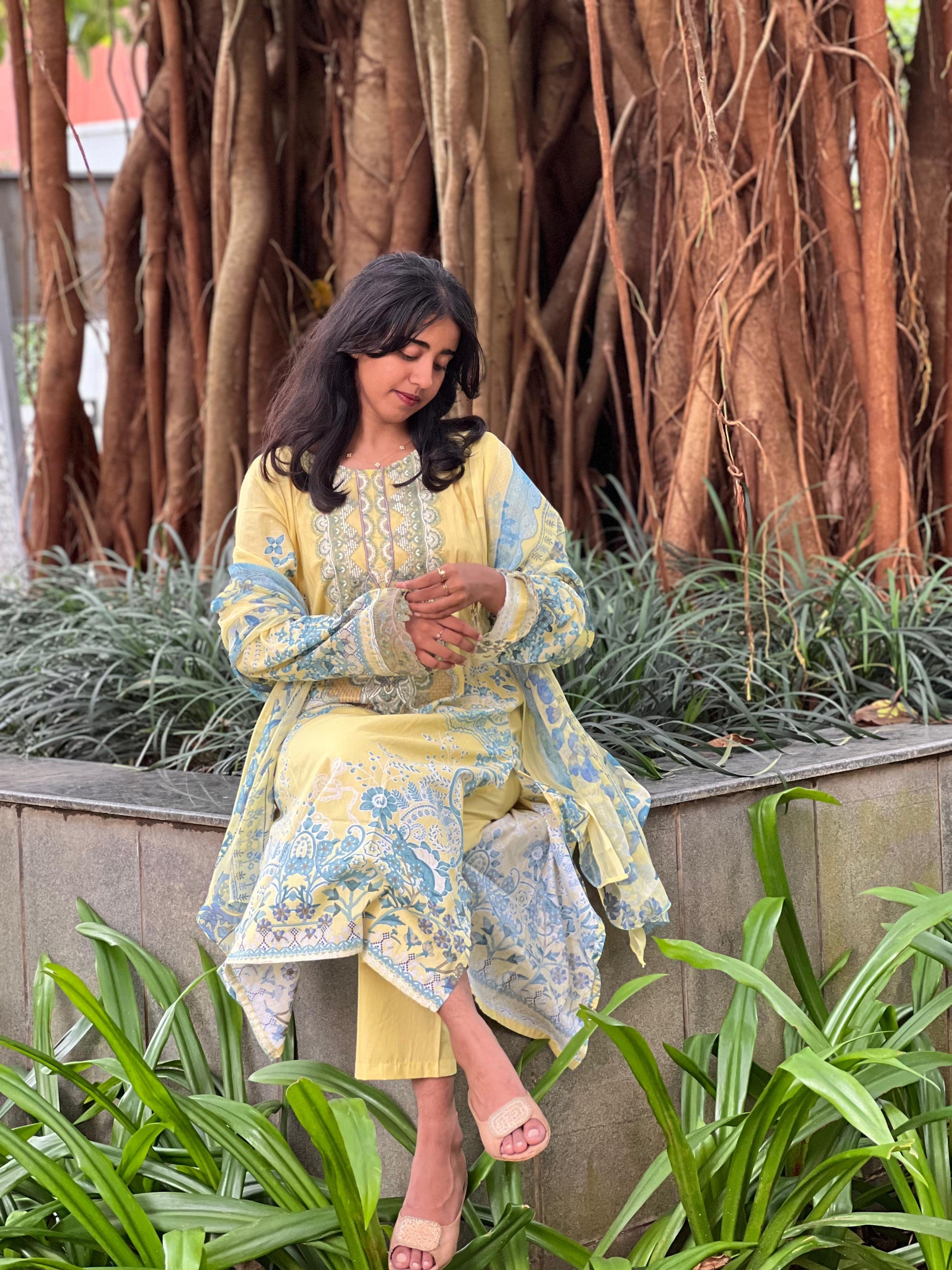 Cotton Stitched 3PC Suit