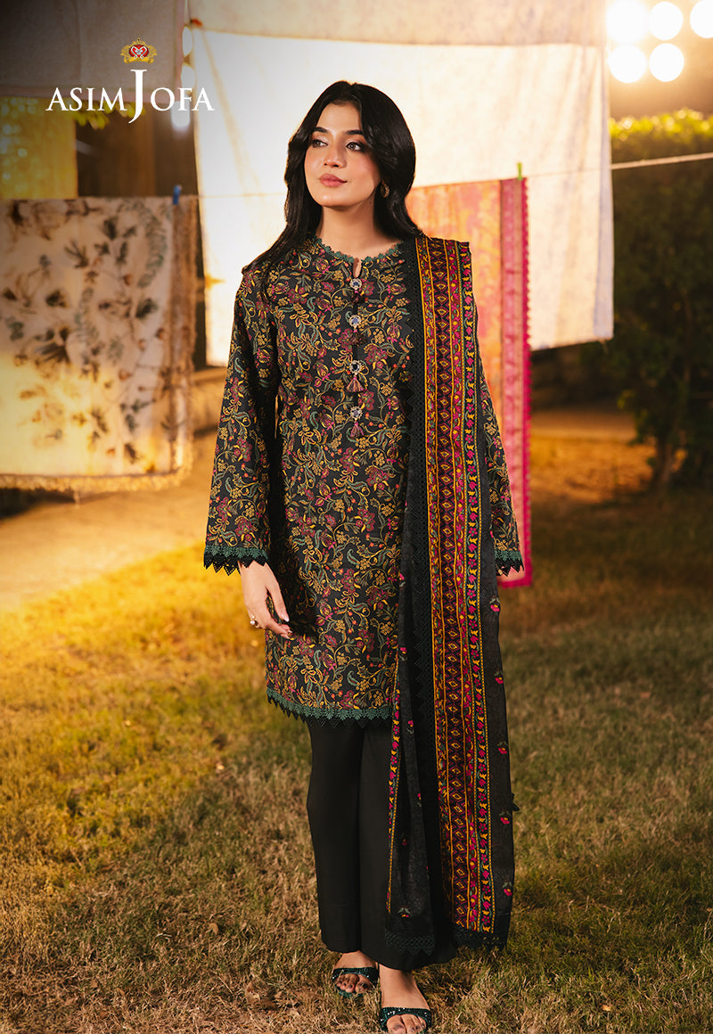 ASIM JOFA PRINTED LAWN 3 PC SUIT