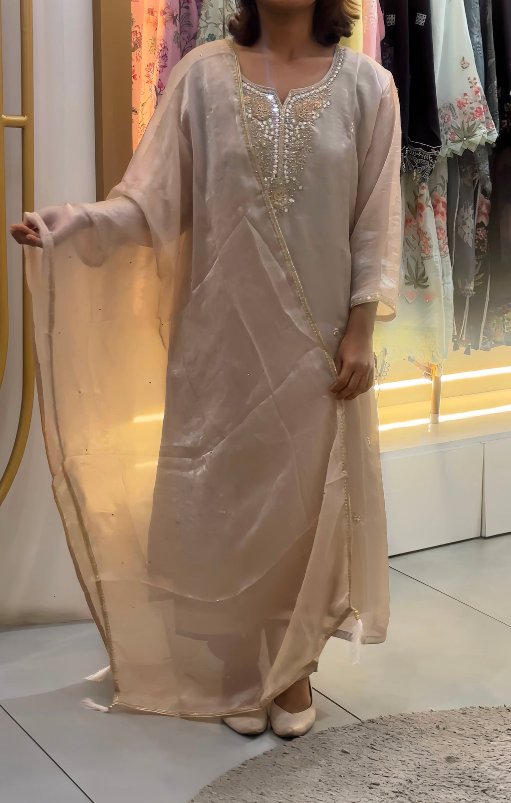 Beautiful Semi-Partywear Stitched Suit