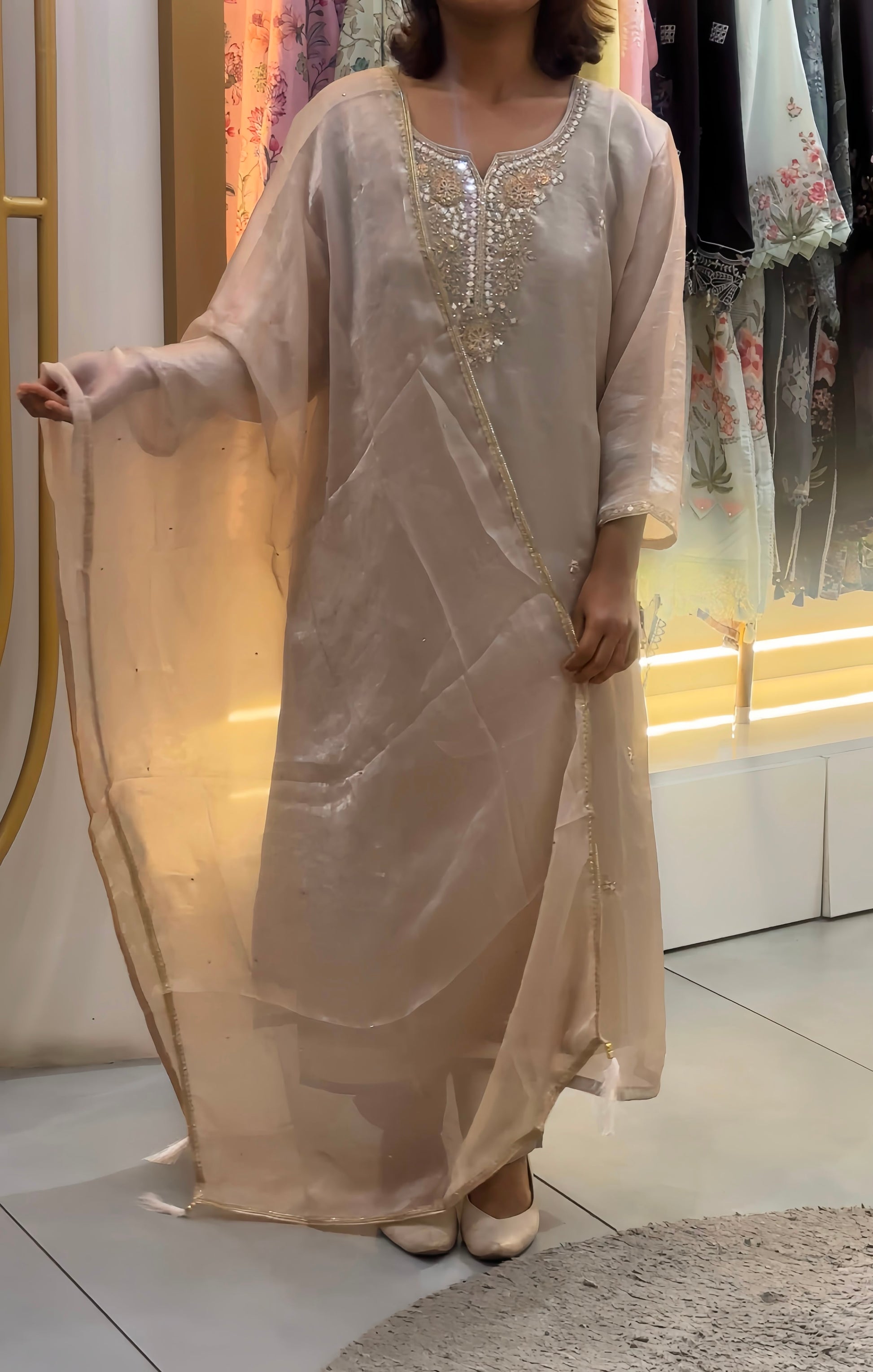 Beautiful Semi-Partywear Stitched Suit