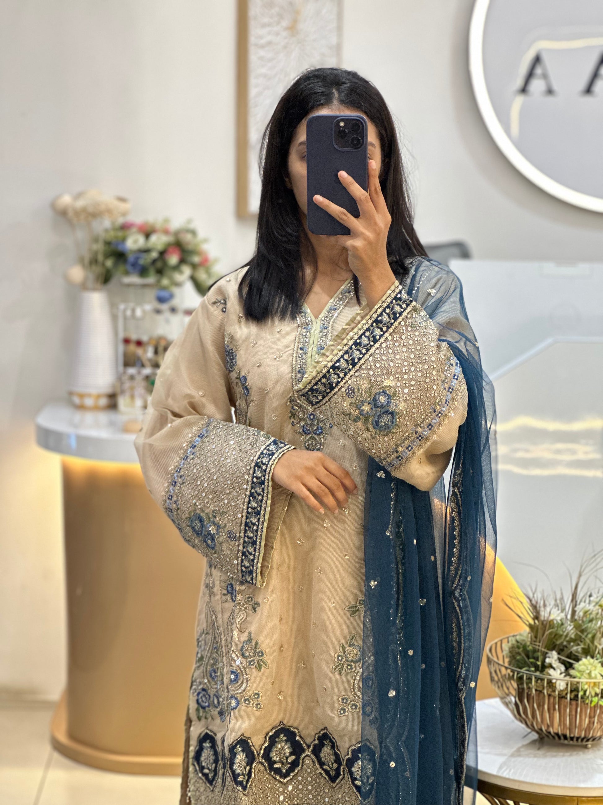 Sada Bahar | Stitched 3 Pc Festive Embroidered Lawn Collection