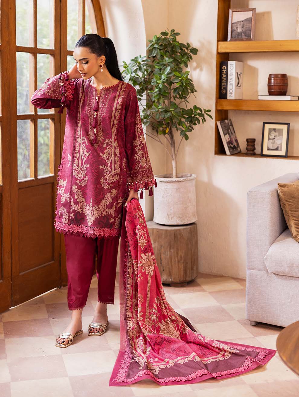 JADE URBANE Digital Printed Lawn -Unstitched