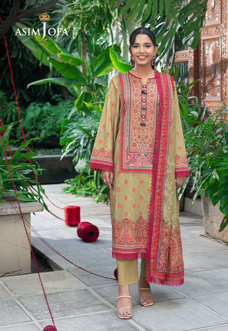 ASIM JOFA PRINTED LAWN 3 PC