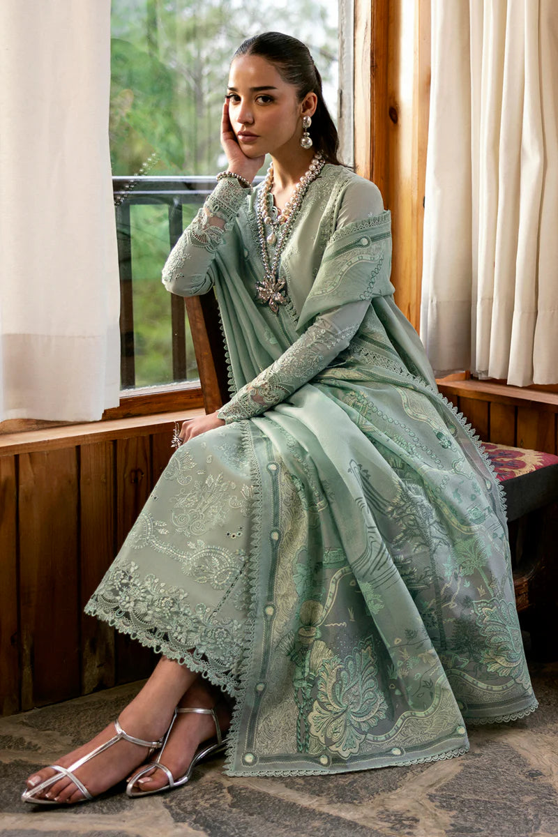 Qalamkar Qlinekari Lawn- Unstitched