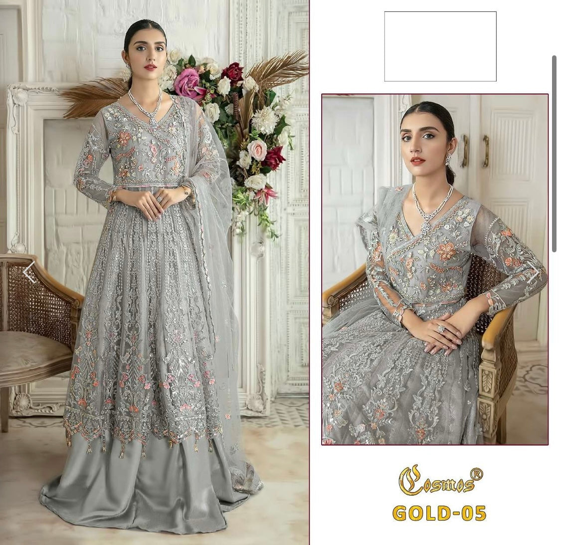 SEMI STITCHED PARTYWEAR SUIT