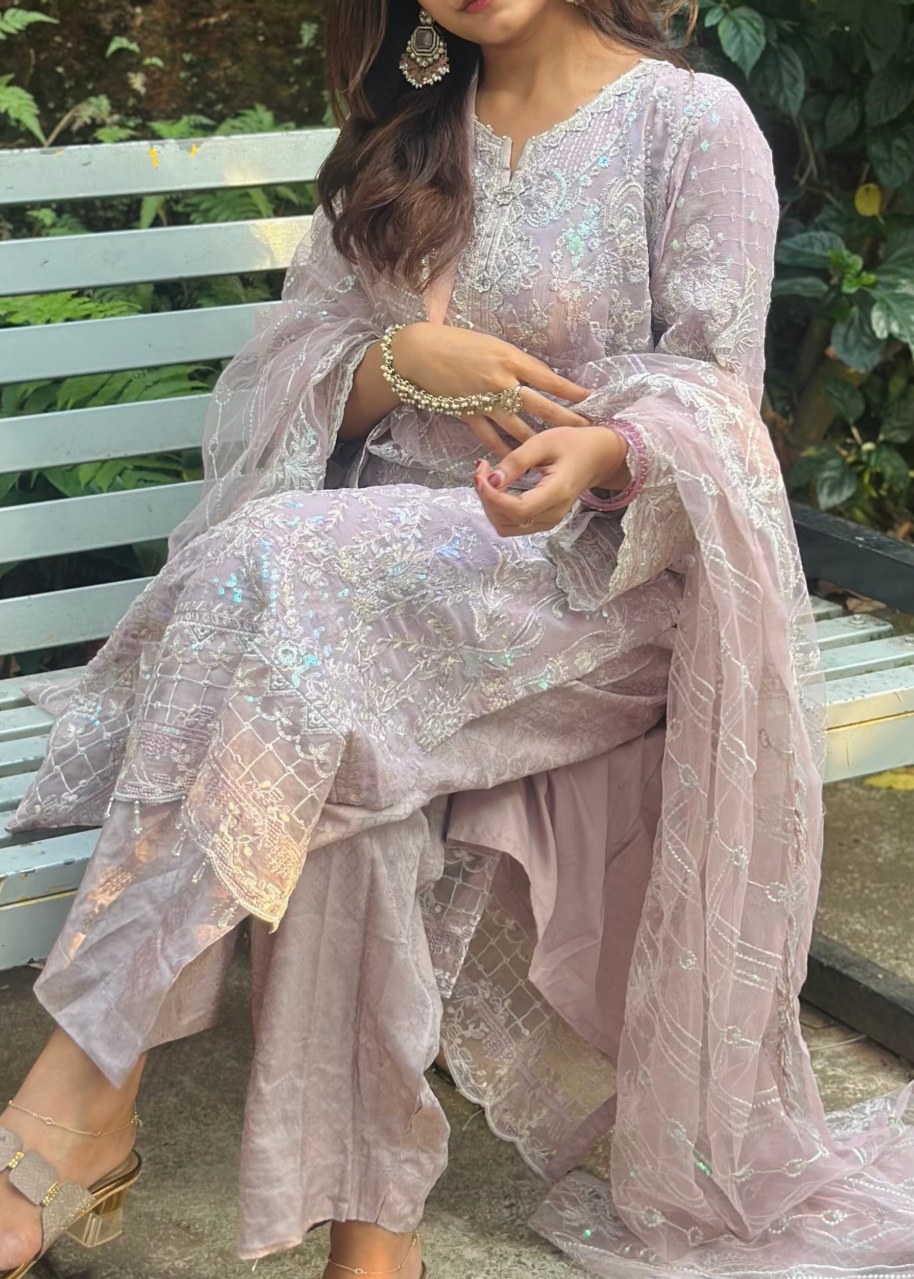 NOOR TAWAKKAL PARTY WEAR STITCHED