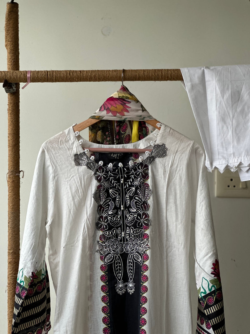 Cotton stitched 3 pc suit