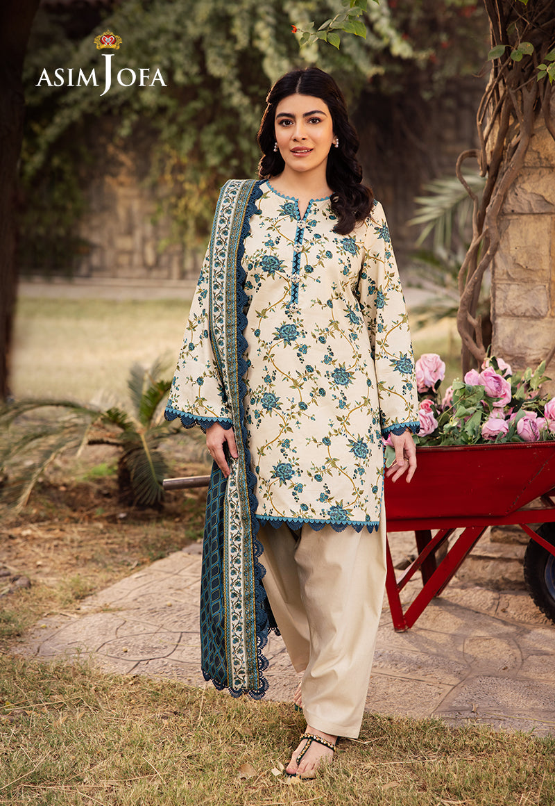 ASIM JOFA PRINTED LAWN 3 PC