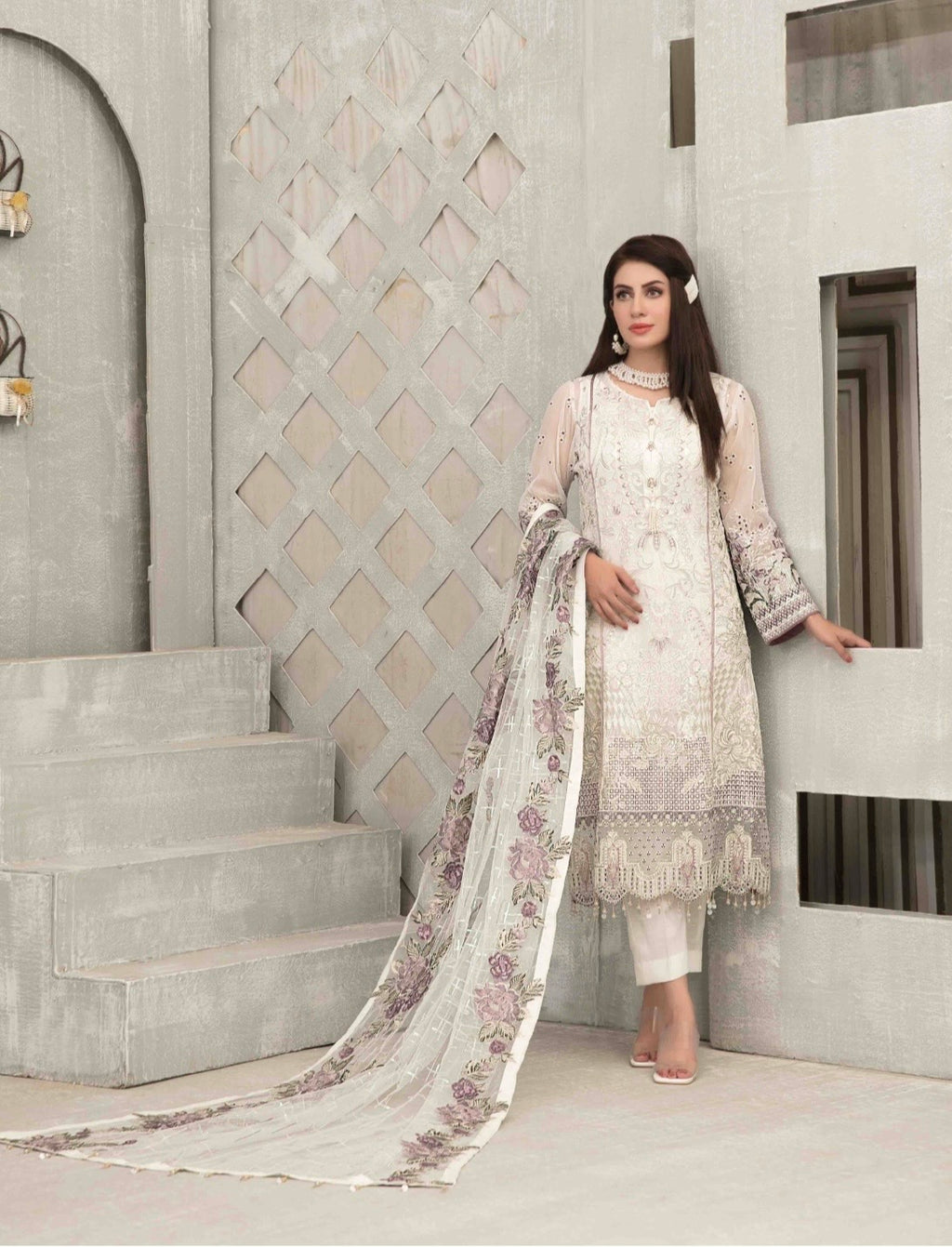 NOOR TAWAKKAL PARTY WEAR STITCHED