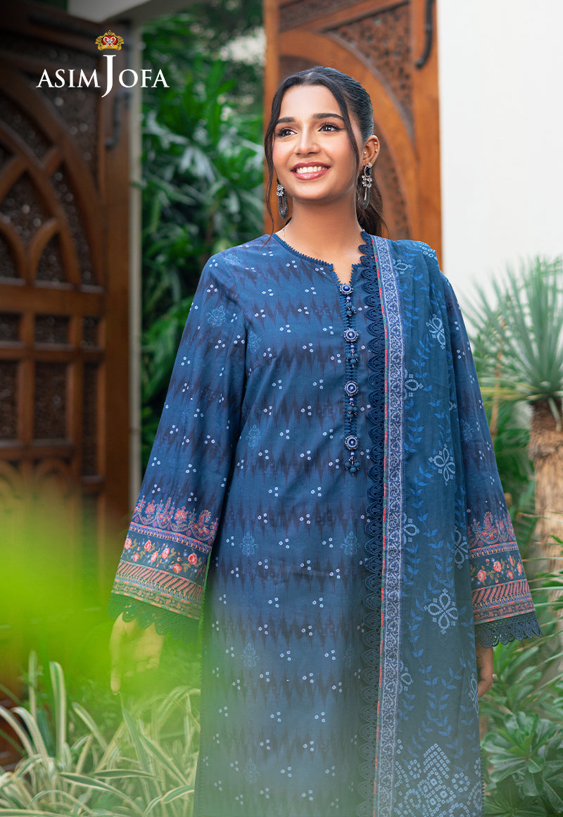 ASIM JOFA PRINTED LAWN 3 PC