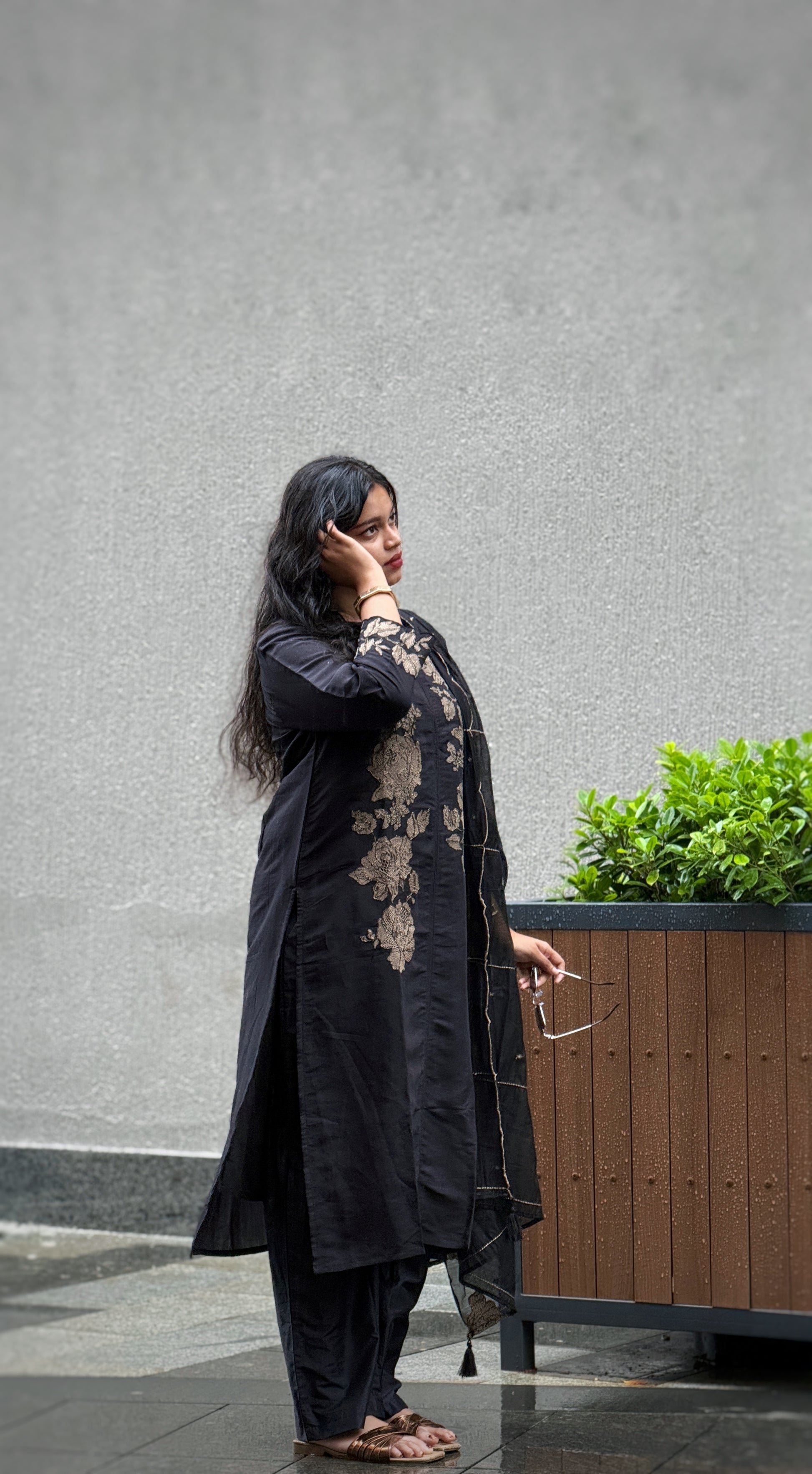 Cotton Silk Stitched Suit