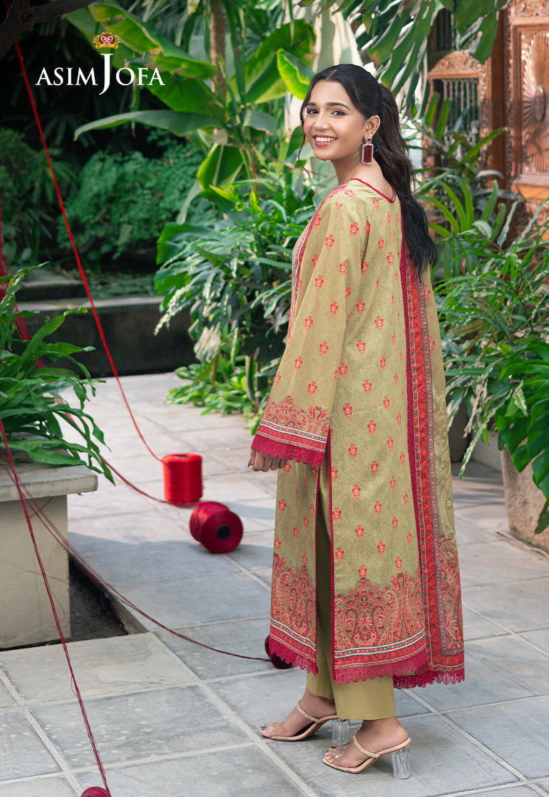 ASIM JOFA PRINTED LAWN 3 PC