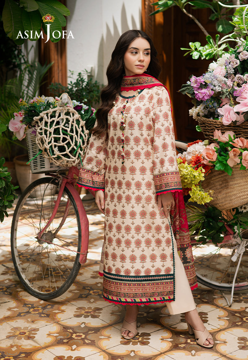 ASIM JOFA PRINTED LAWN 3 PC