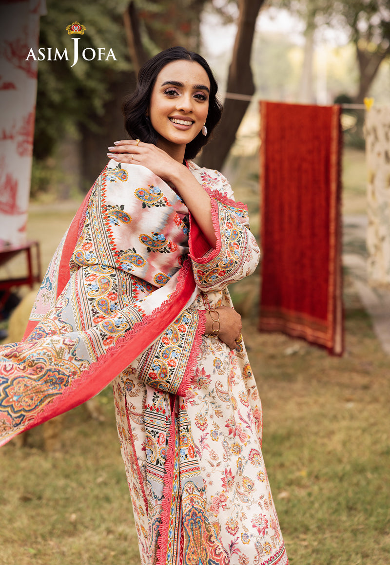 ASIM JOFA PRINTED LAWN 3 PC