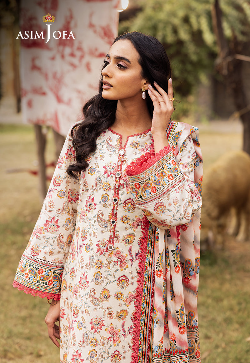 ASIM JOFA PRINTED LAWN 3 PC
