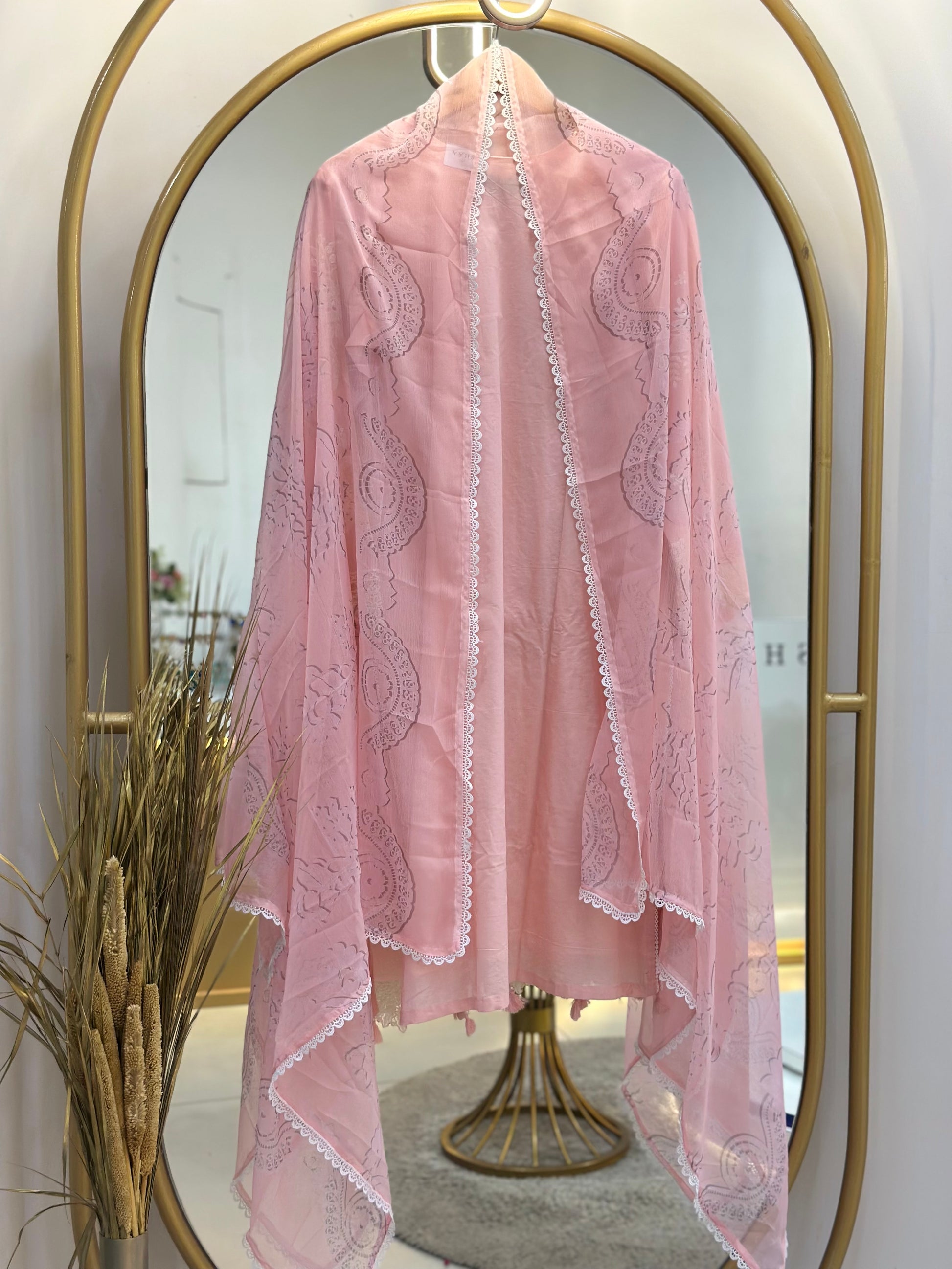Embroidered Cotton Stitched Suit