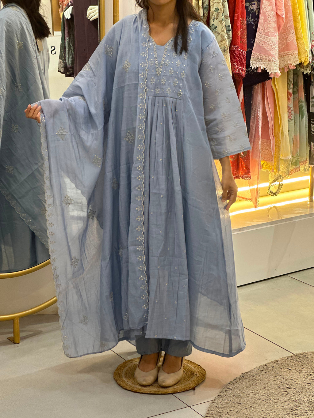 Embroidered Stitched Suit