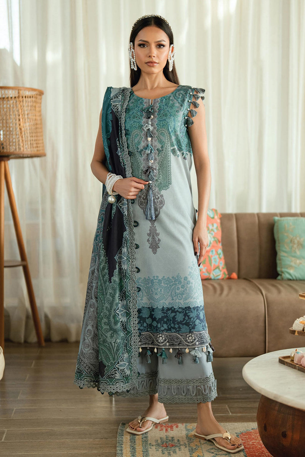Jade Urbane Lawn Prints Unstitched