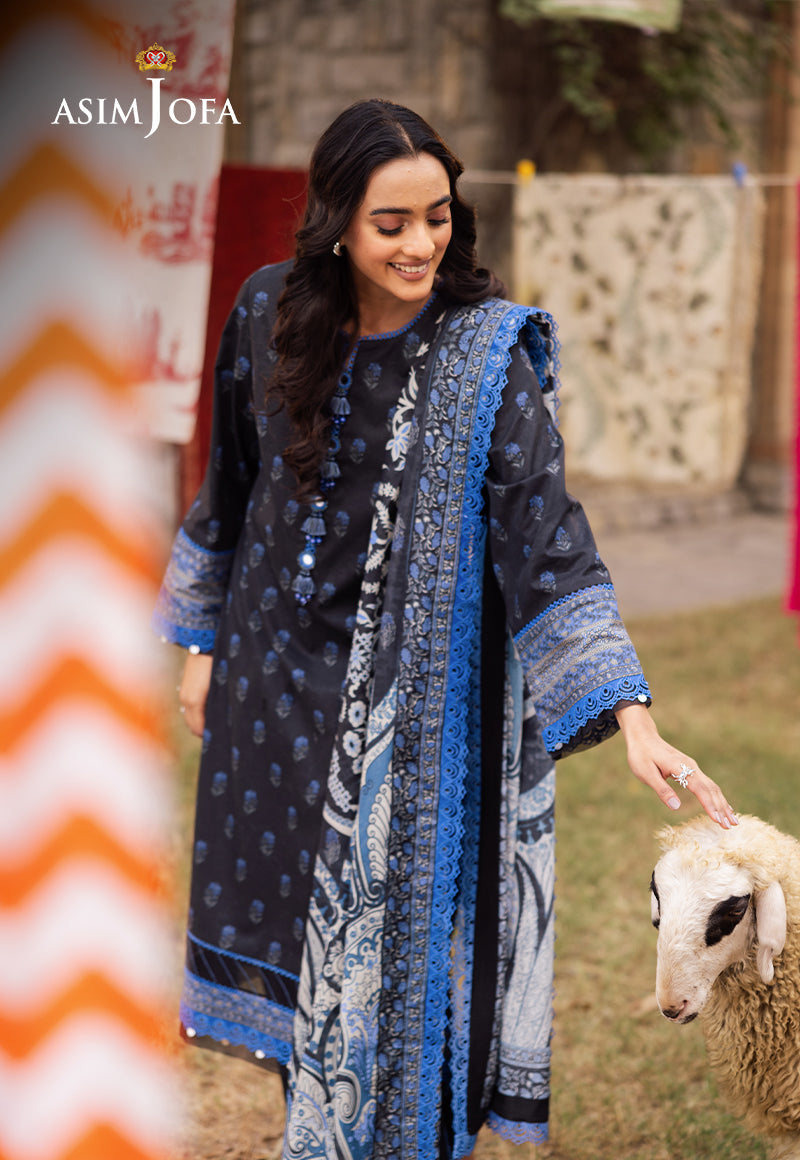 ASIM JOFA PRINTED LAWN 3 PC