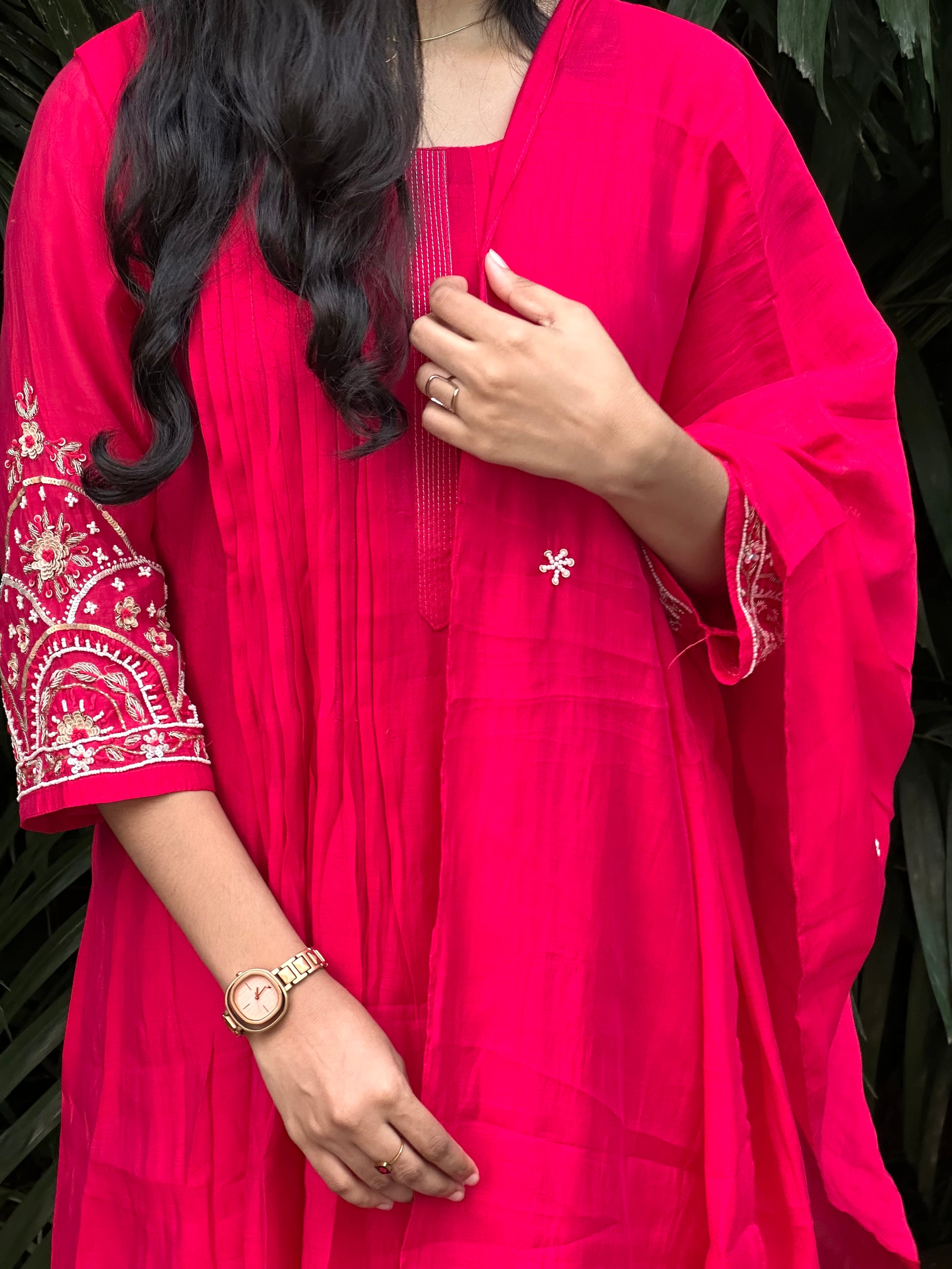 MAL CHANDERI STITCHED SUIT