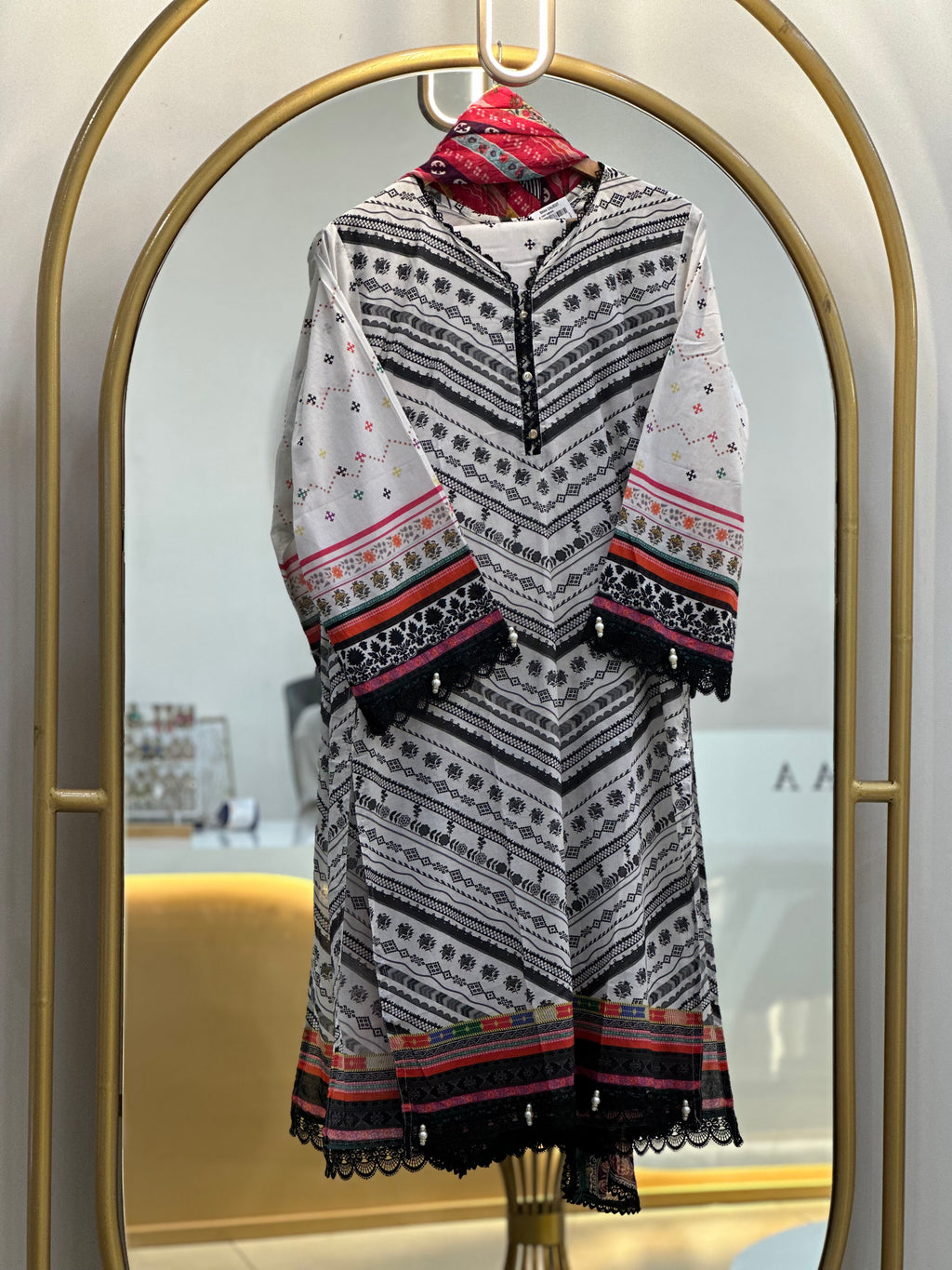 Stitched Lawn suit