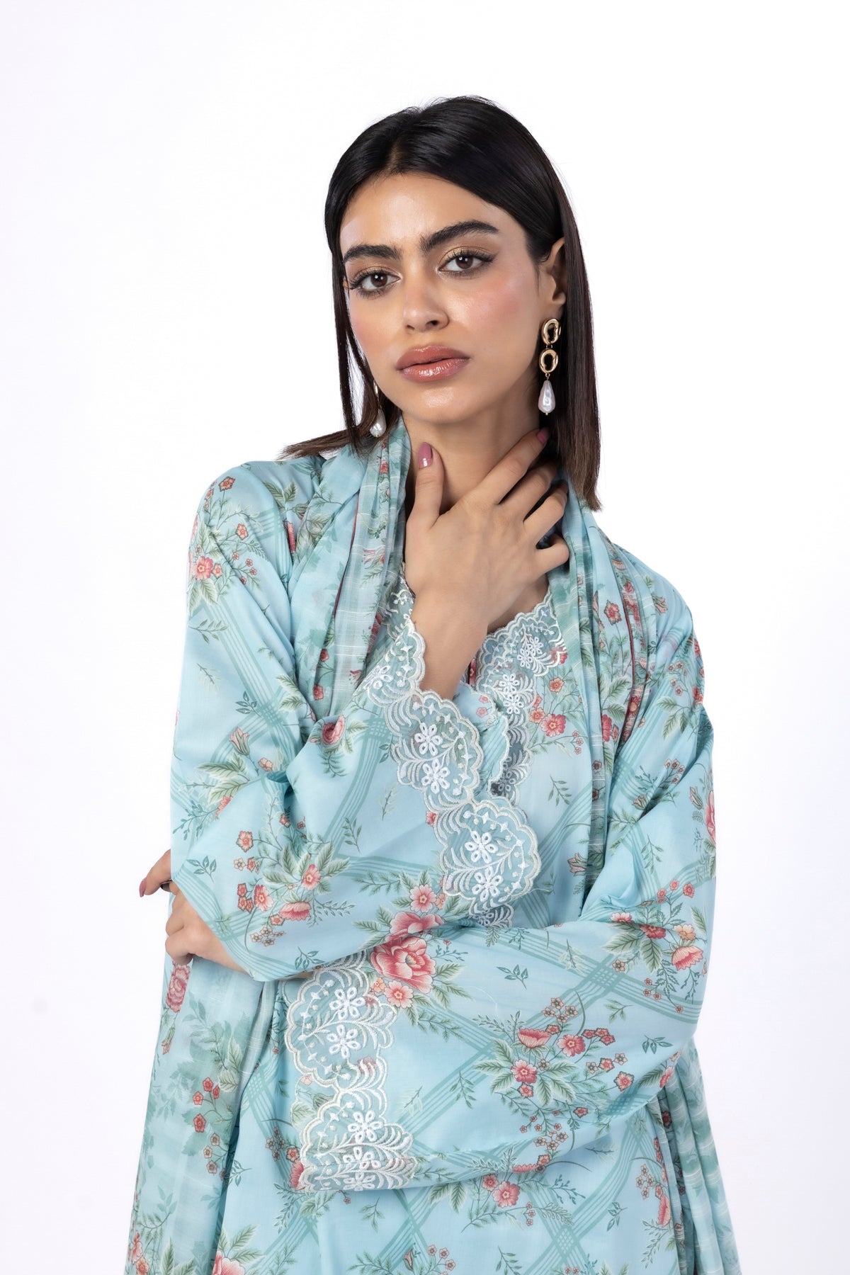 KHAADI EMBROIDERED UNSTITCHED