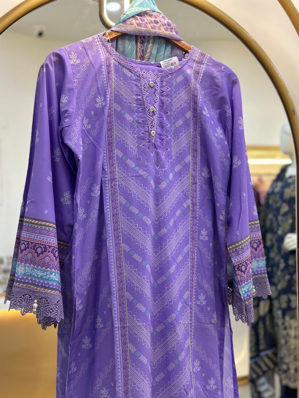 Stitched Lawn suit