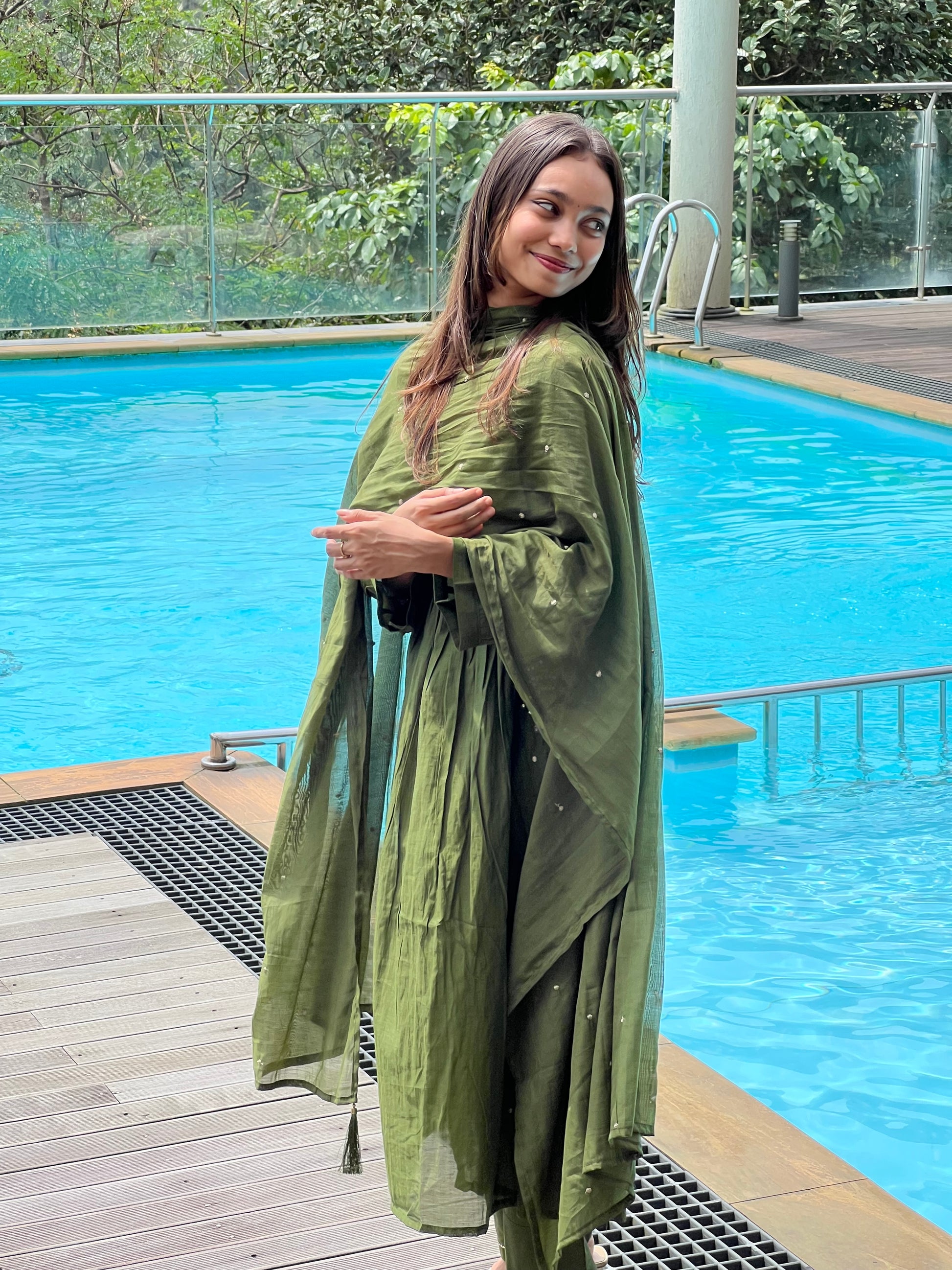 MAL CHANDERI STITCHED SUIT