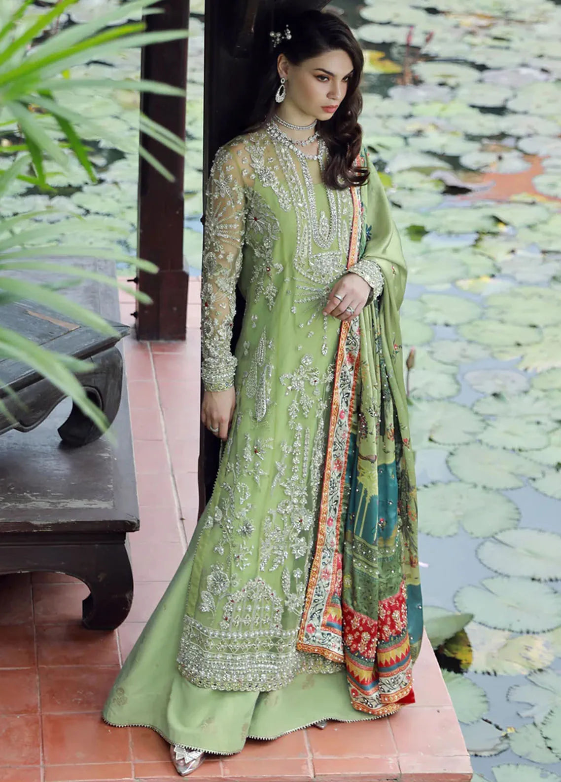 Ermina By Ezra Embroidered Net Suit Unstitched 4 Piece
