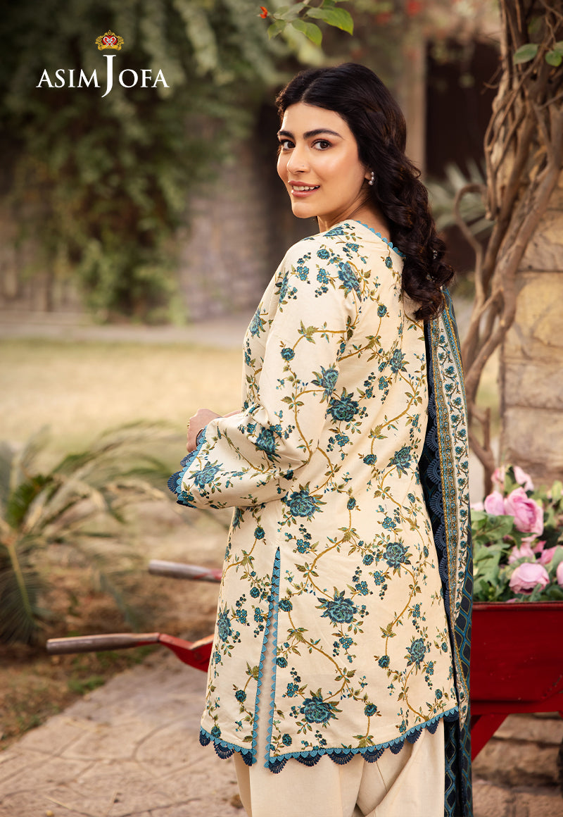 ASIM JOFA PRINTED LAWN 3 PC