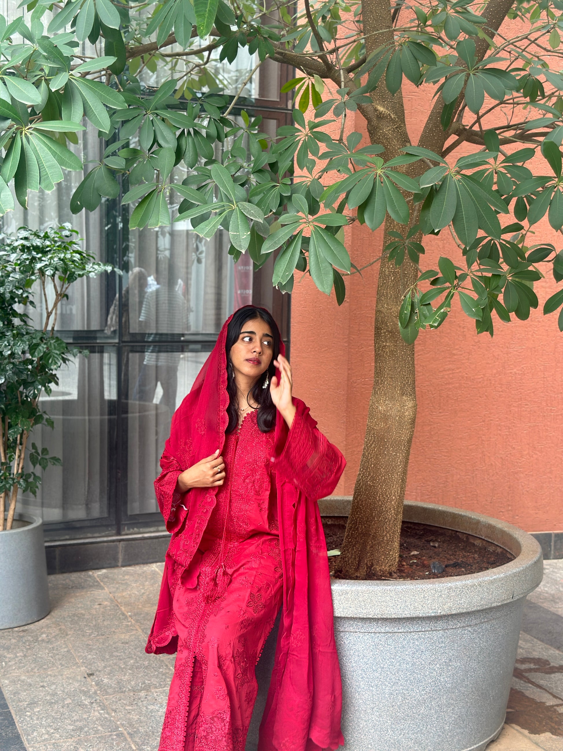 QALAMKAR Chikankari Stitched Suit