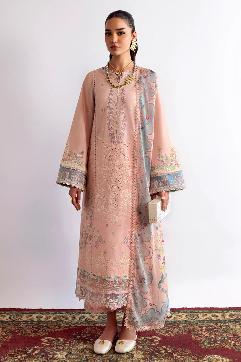 Qalamkar Qlinekari Lawn- Unstitched