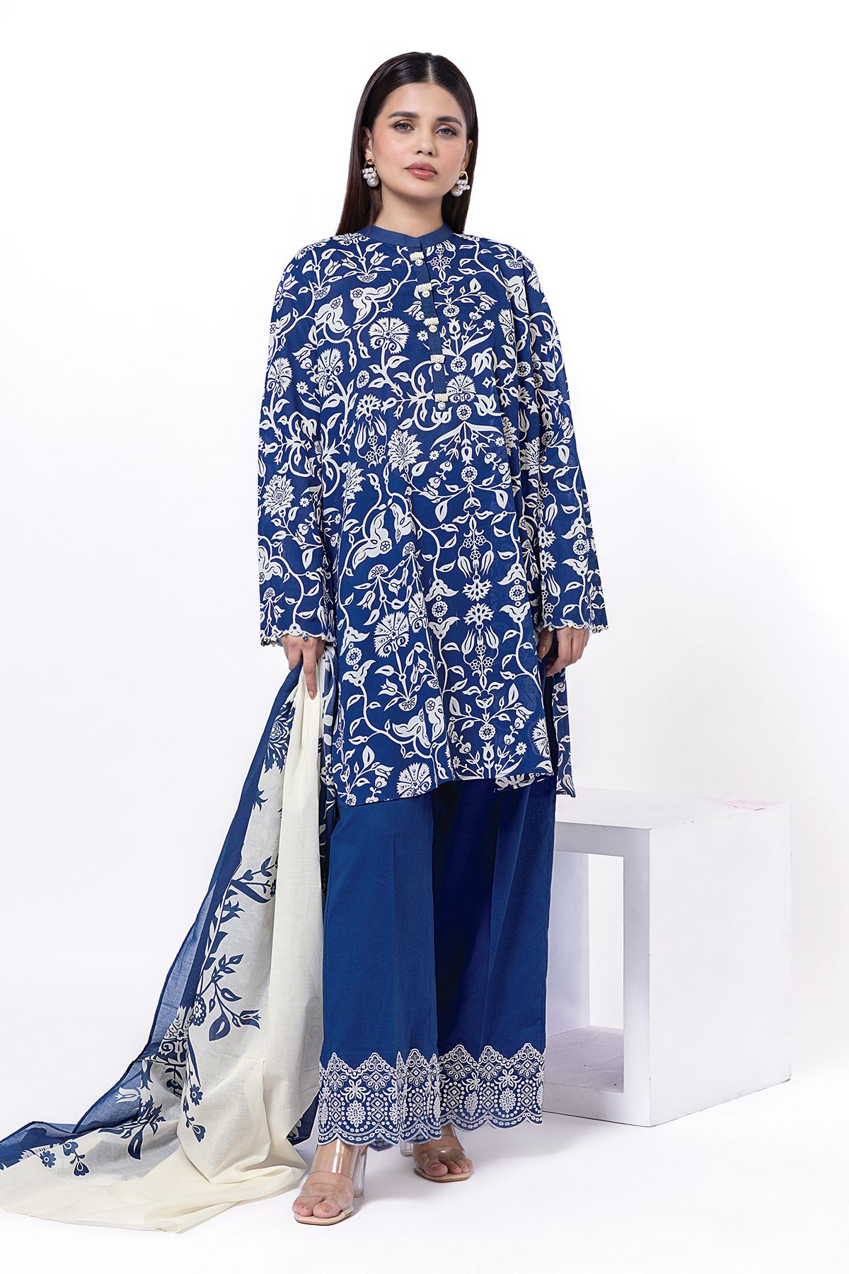 KHAADI EMBROIDERED UNSTITCHED