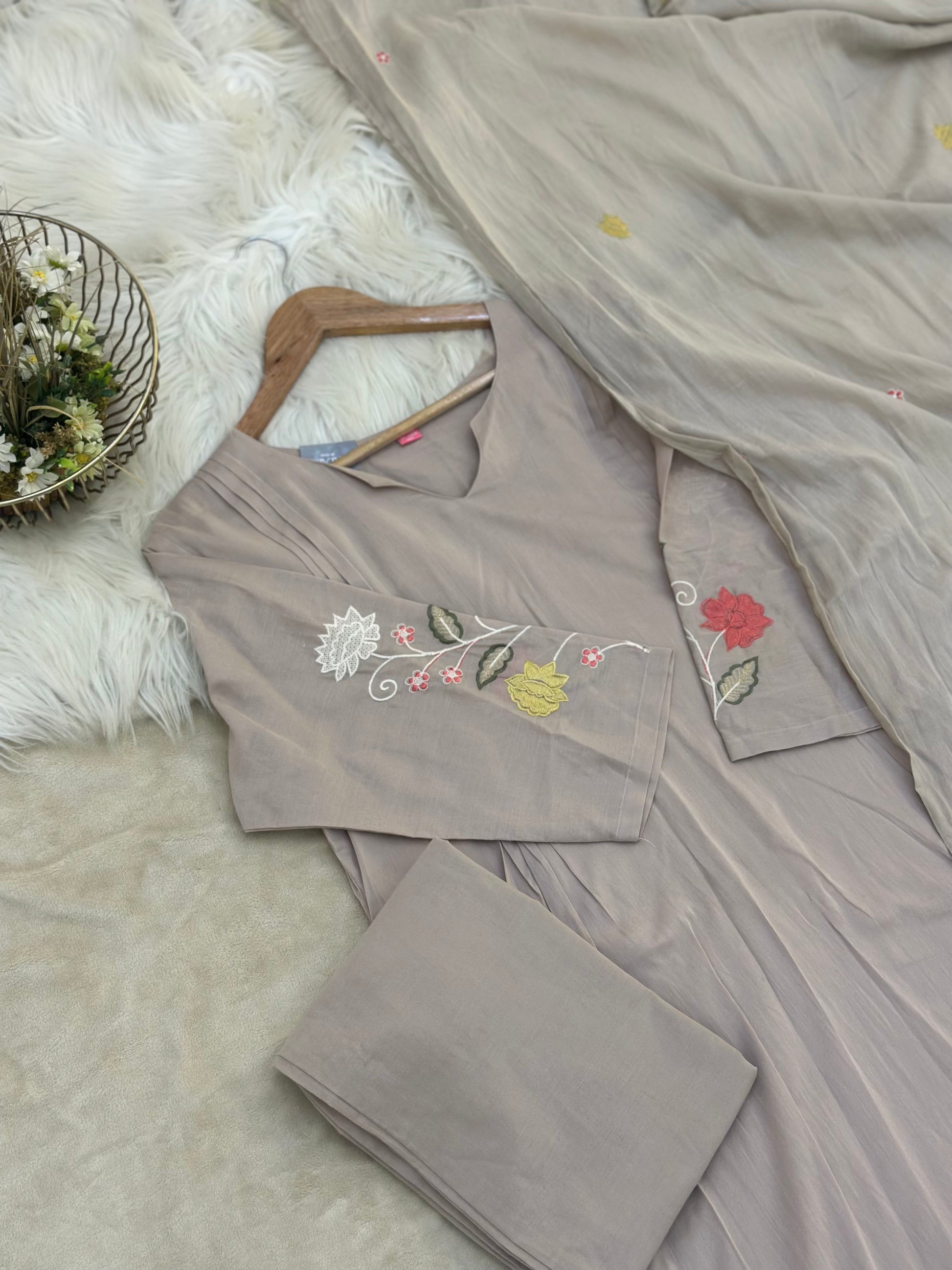 Cotton Blend Stitched Suit