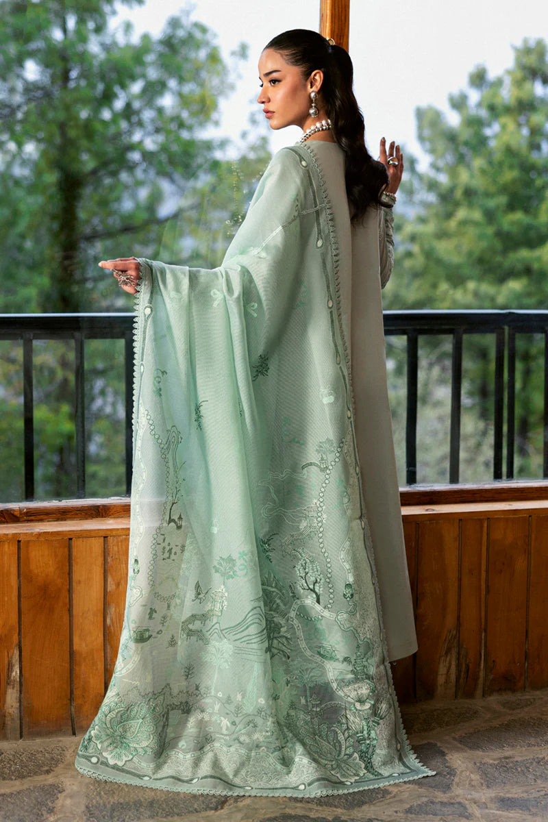 Qalamkar Qlinekari Lawn- Unstitched