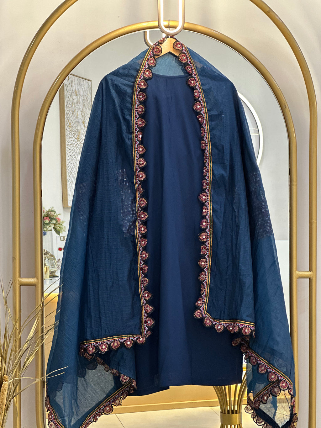 Rayon Embroidered Party wear Stitched Suit