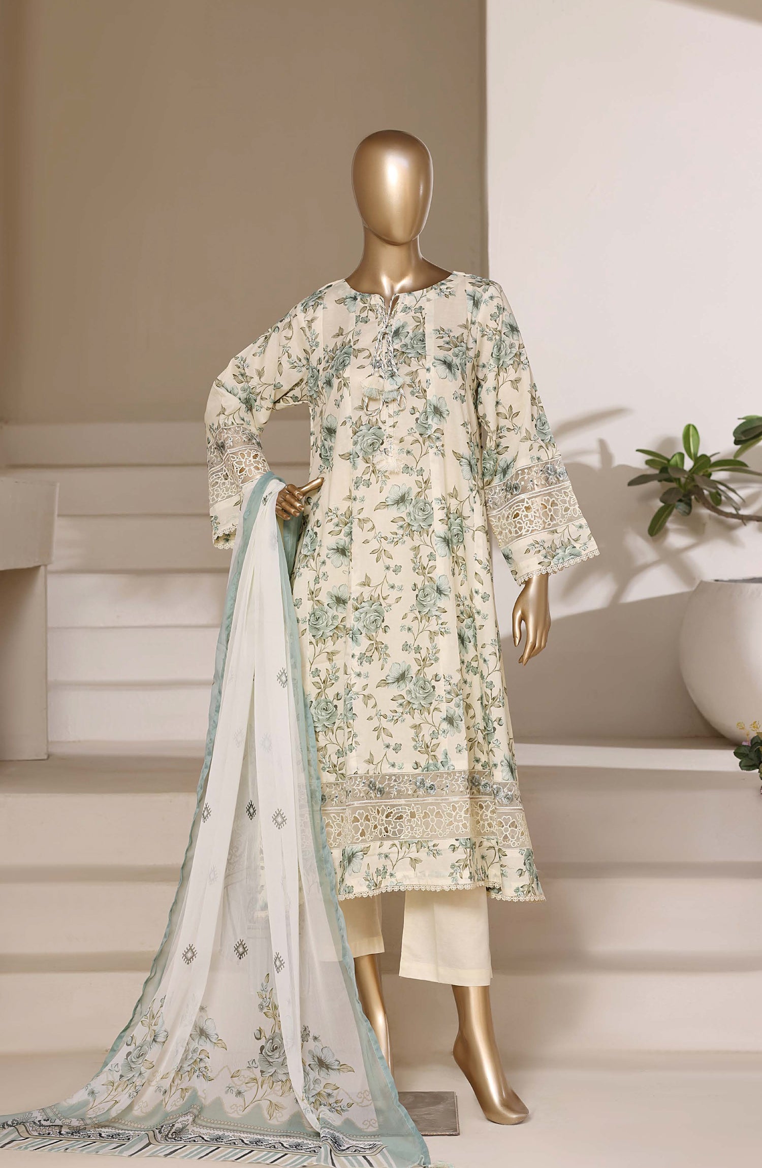 Sadabahar Flared Stitched Suit