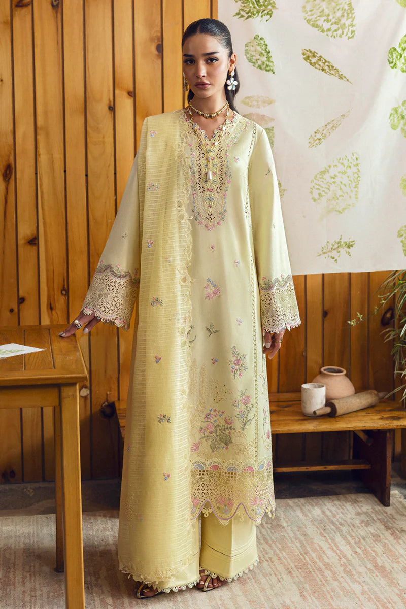 Qalamkar Qlinekari Lawn- Unstitched