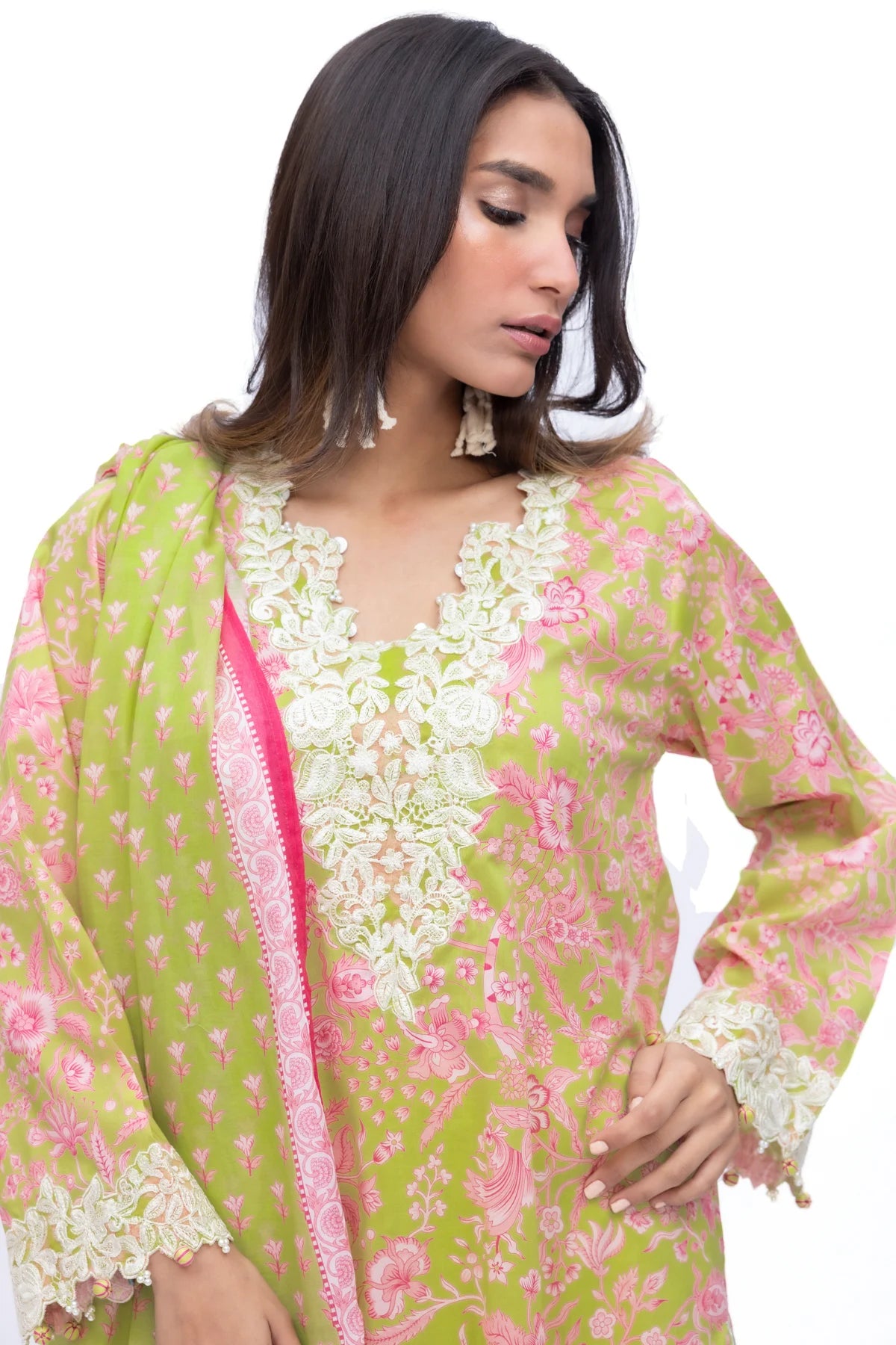 KHAADI EMBROIDERED UNSTITCHED