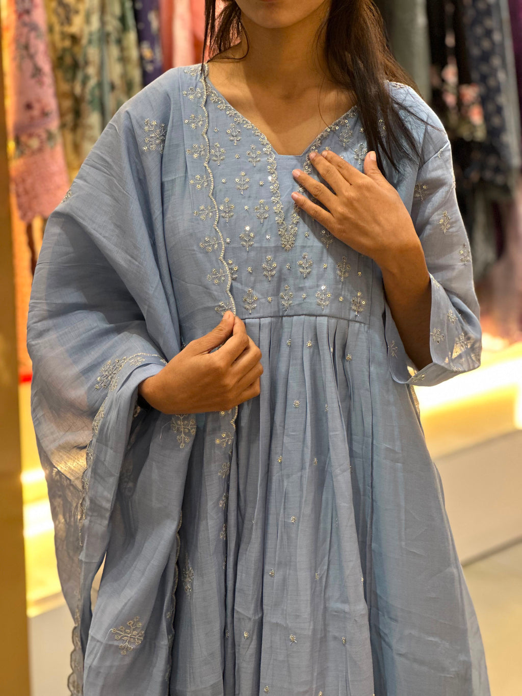 Embroidered Stitched Suit