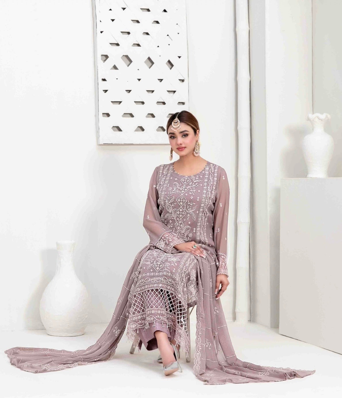 Rashieka stitched Party wear|lavender