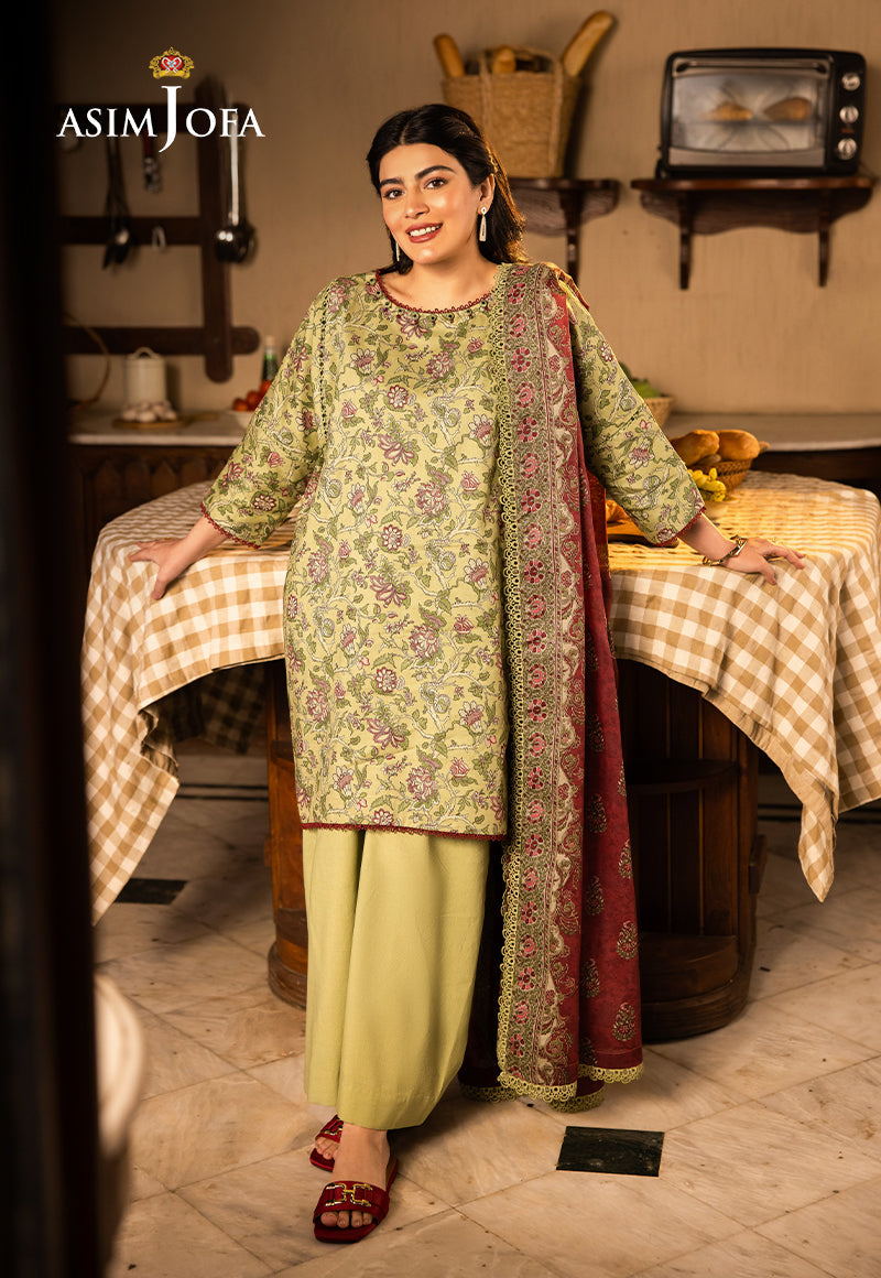 ASIM JOFA PRINTED LAWN 3 PC