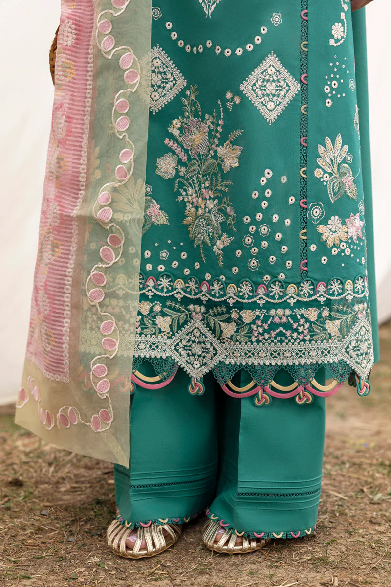 Qalamkar Qlinekari Lawn- Unstitched