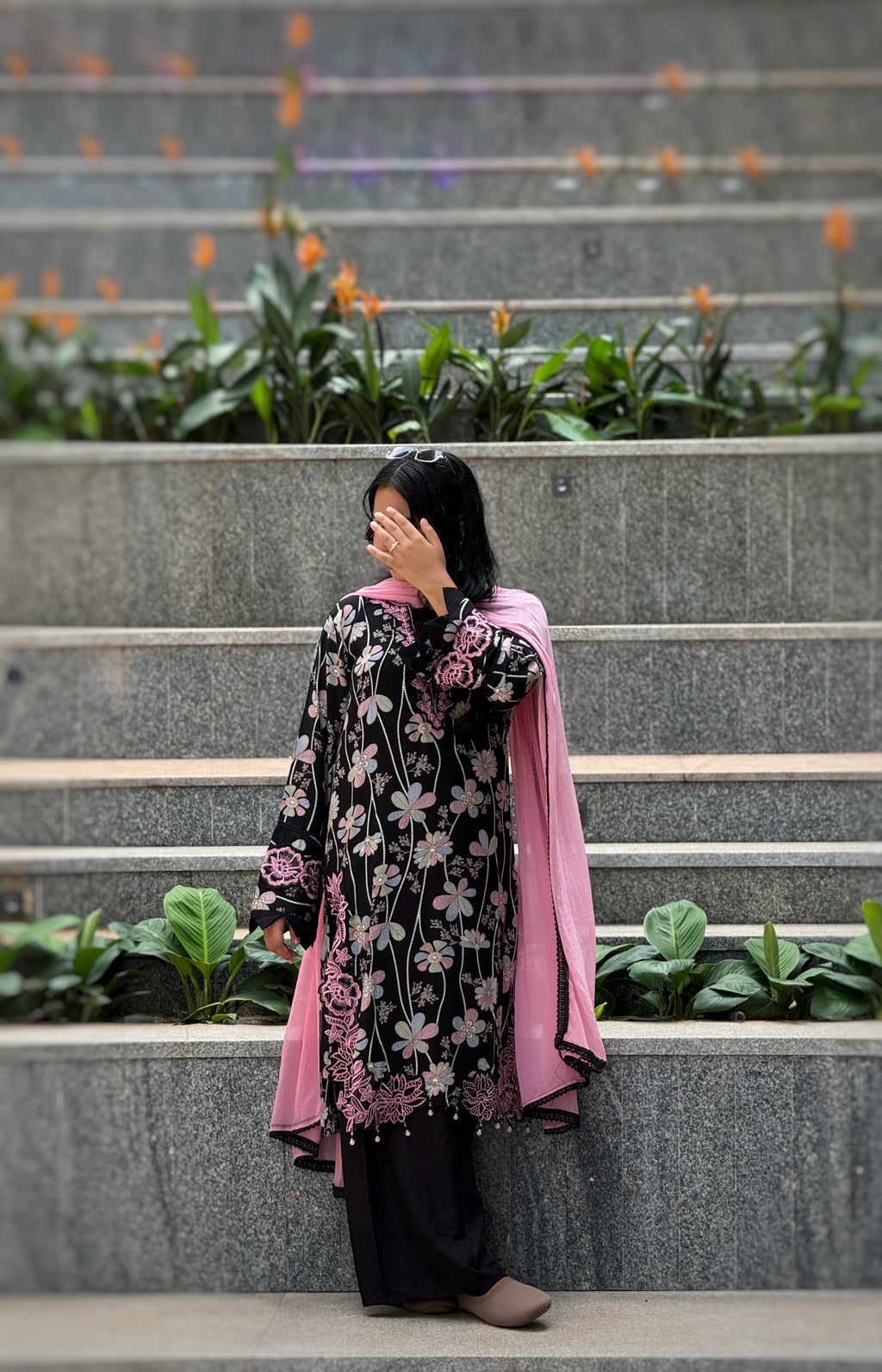 Rayon Embroidered Suit