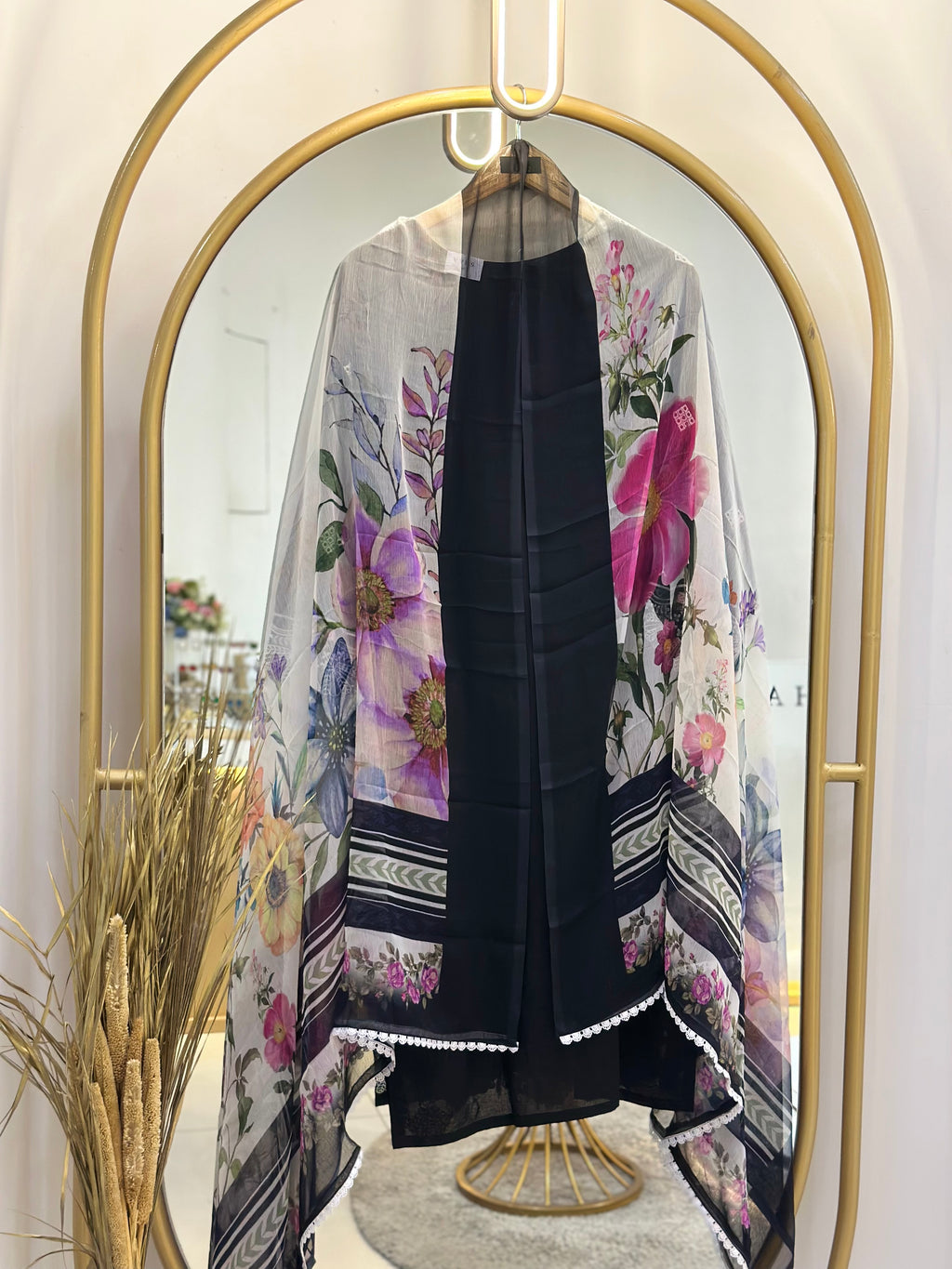Embroidered Cotton Stitched Suit