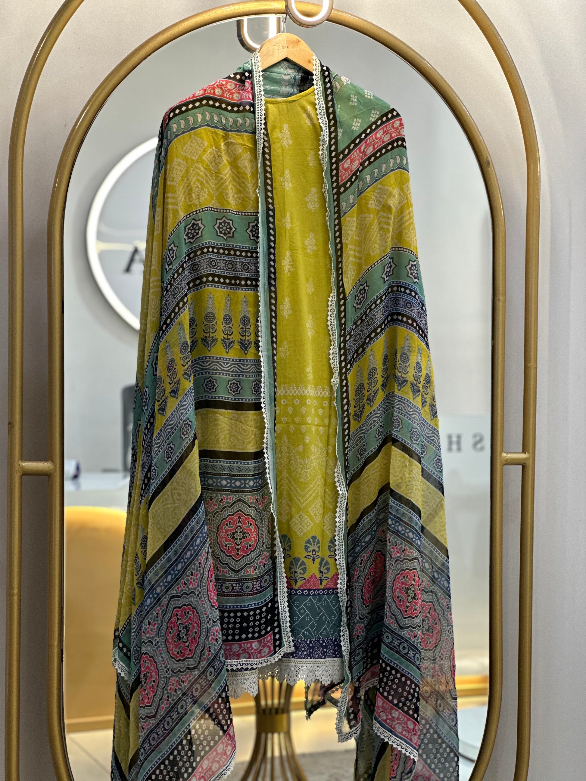 Stitched Lawn Suit