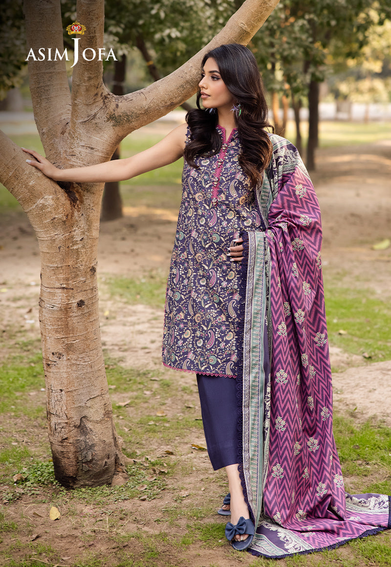ASIM JOFA PRINTED LAWN 3 PC