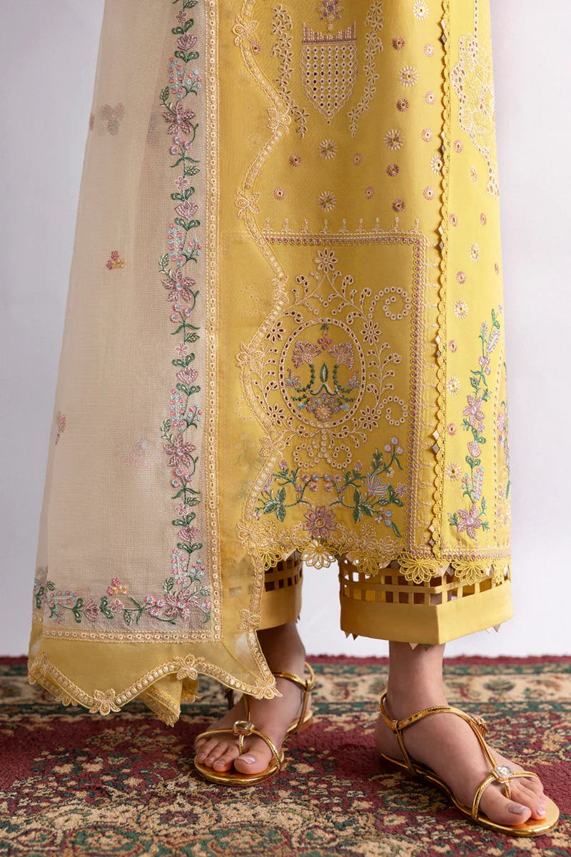 Qalamkar Qlinekari Lawn- Unstitched