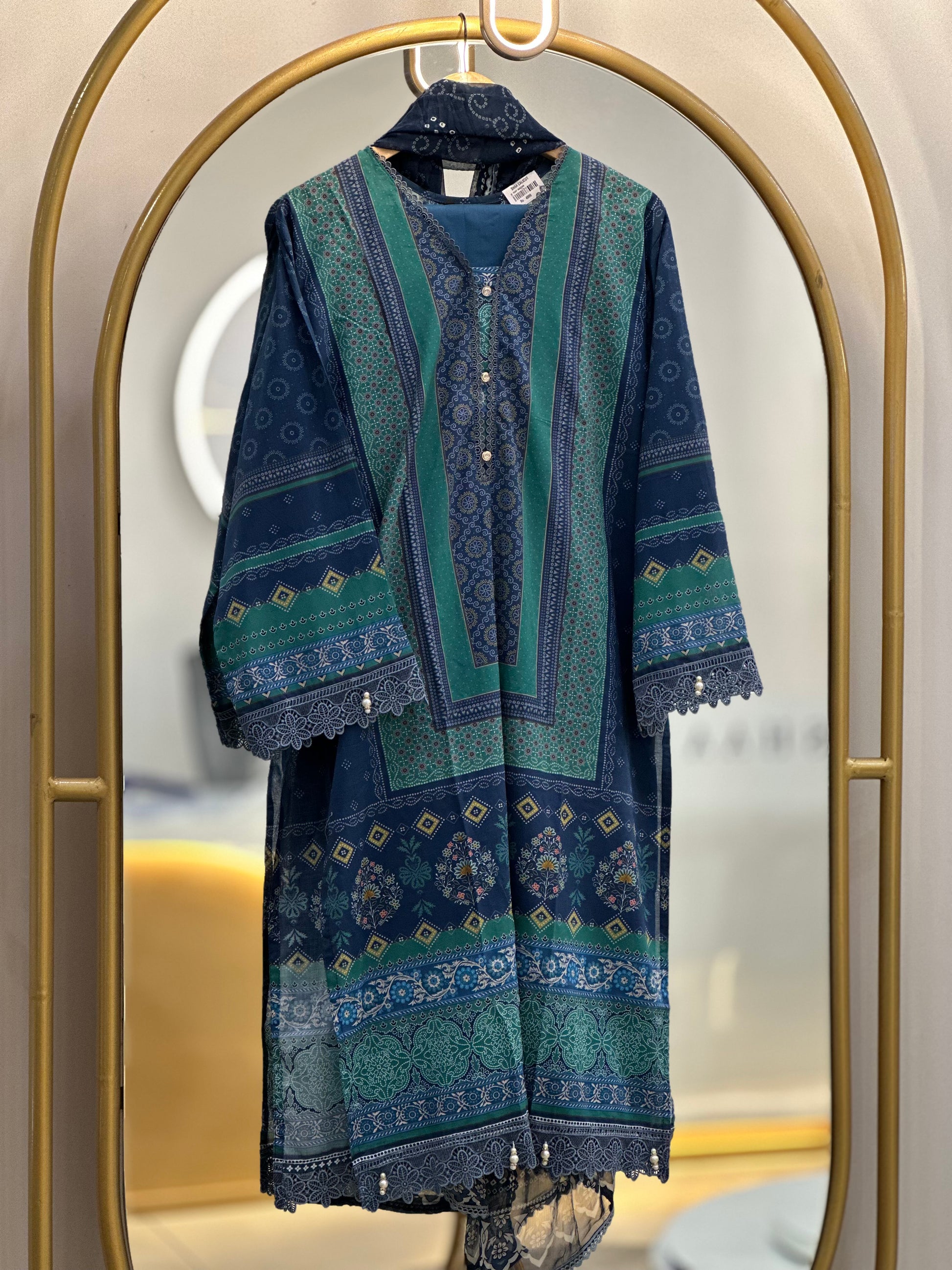 Stitched Lawn suit
